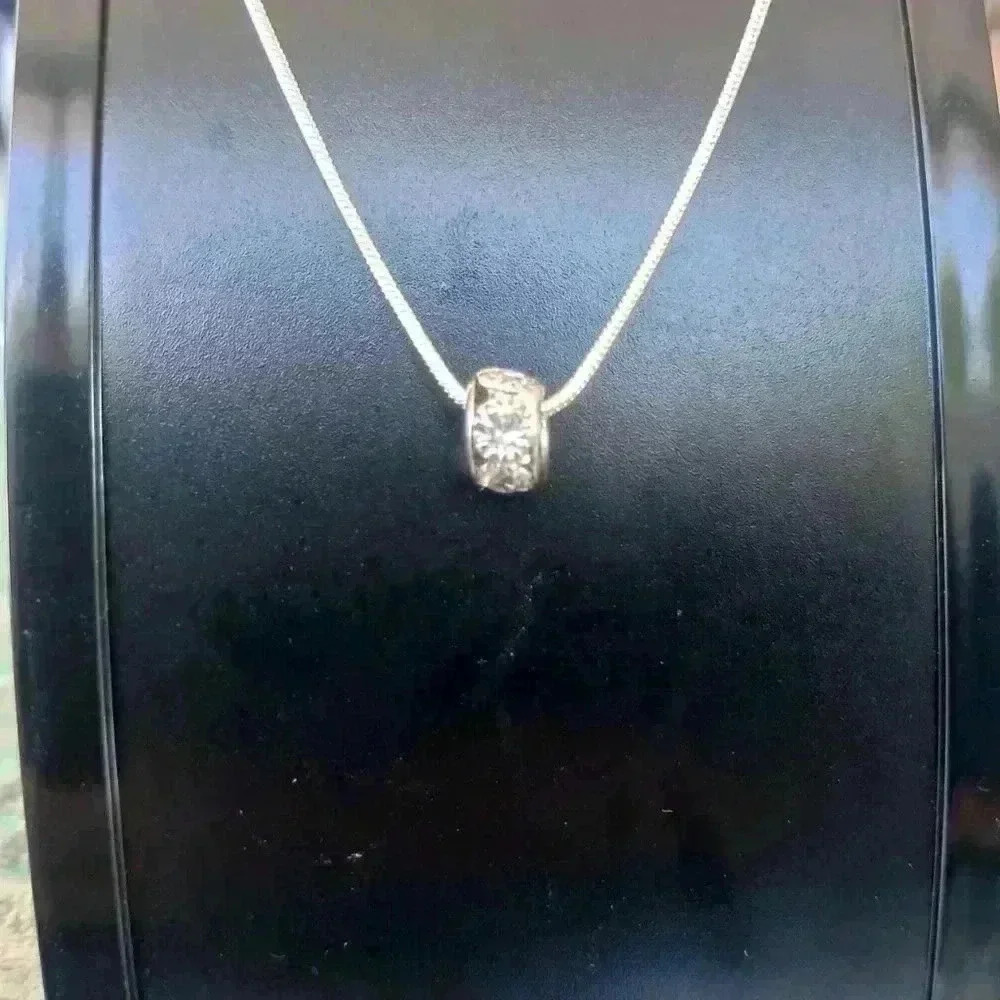 Rhinestone Charm Necklace